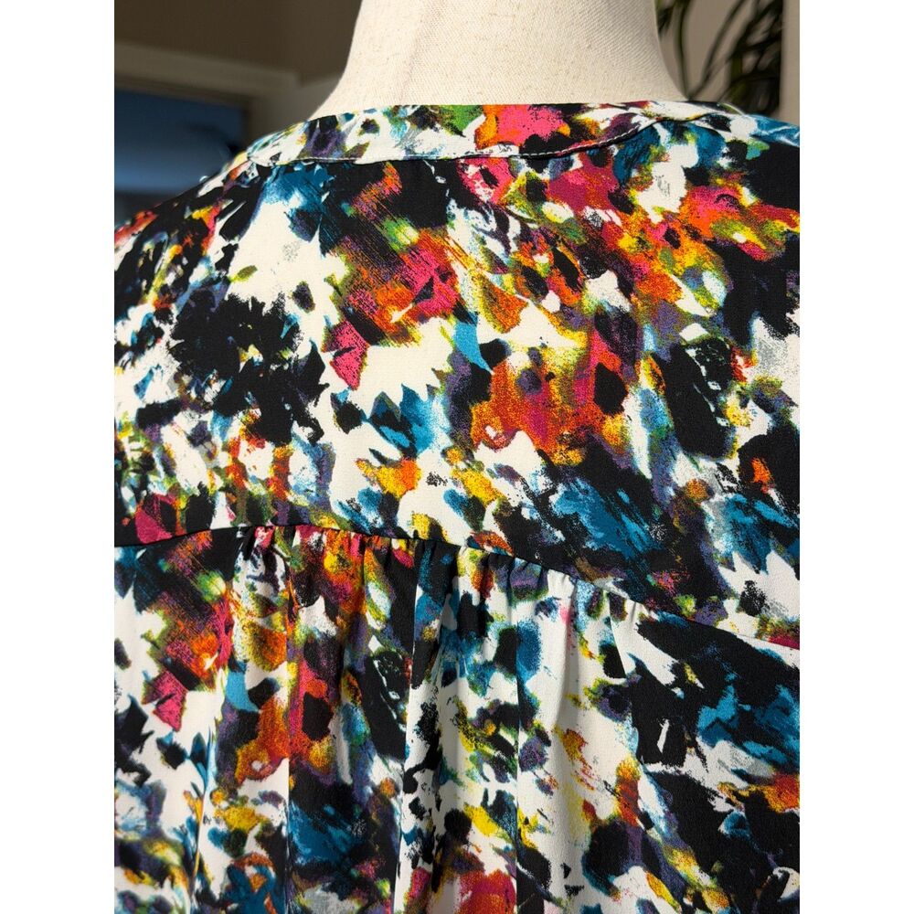 Colorful Abstract Floral Tunic - Picture 6 of 11
